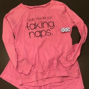 Taking naps!  Lounge set small new with tags